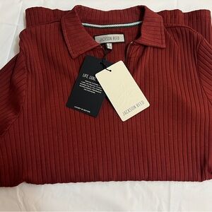 Women's A-Line Skirt in Rich Red